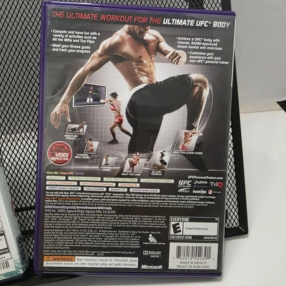 Kinect Adventures & UFC Personal Trainer Xbox 360 Games Bundle Tested